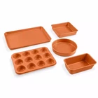 Gotham Steel Bakeware Set Baking Cookie Sheet Cake Pan Copper Non Stick 5 Piece New. Price: $71.62.