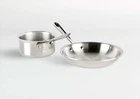 Stainless Steel Kitchen Helper 2-PCS Set, Saucepan And Fry Pan, New All-clad D3. Price: $105.00.