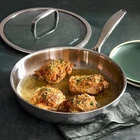 Pampered CHEF:10" (25-CM) Stainless Steel Skillet-freeshipping New. Price: $75.30.