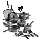 Tramontina Non-stick Cookware Set Saut Saucepan Utensil , 18 Pc Gray New. Price: $150.55.