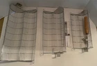 Boxiki Kitchen 3 Rolling Grilling Stainless Steel Baskets With Handles & Prongs New. Price: $39.95.