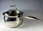 Belgique Tools Of The Trade 3 Qt Sauce Pan Silicone Handles & Lid Used. Price: $30.00.
