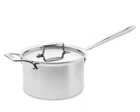 All-clad D5 Polished Stainless Steel 5-PLY 4-QT Sauce Pan With Lid New. Price: $169.99.