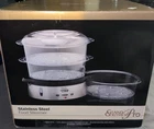 Grand Gourmet Digital 3 Tier Electric Food Steamer Stackable Vegetable Steaming New. Price: $37.97.