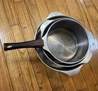 Triplinox Set 3 Pans France 18/10 Stainless Steel Cookware W/detachable Handle Used. Price: $86.07.