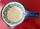 Mcm Figgio Flameware Blue/ Green Flowers Sauce Pan W/ Spout 12216 Norway 5" Used. Price: $14.99.