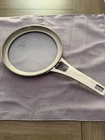 Calphalon Glass Lid Set 7" 9" Interlocking Pan Covers Stainless Steel Used. Price: $35.00.