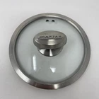 Scanpan Glass Pot Replacement Lid 7" Silver Good Steam Vent Metal Knob Used. Price: $20.45.