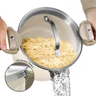Gotham Steel 5 Qt Nonstick Pasta Pot With Strainer Lid & Twist Lock Handles, New. Price: $33.98.