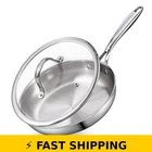 Cooks Standard 8-INCH Stainless Steel Frying Pan With Lid New. Price: $91.99.