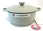 Le Creuset Cocotte Ronde 24CM Pistache Silver Knob Cast Iron Enamel Dutch Oven New. Price: $467.21.