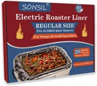 Electric Roaster Liners 34X18 Inch 20 Pack Disposable Fits 16-22 Qt New. Price: $20.29.