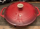 Lodge 3.6 Quart Enameled Cast Iron Island Spice Red Oval Casserole Dual Handle Used. Price: $45.69.