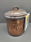 Ayesha Curry Enamel Steel 4" Bacon Grease Drippings Can, New Box With Tags. Price: $19.99.