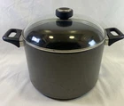 Anolon Meyer Anodized Nonstick 8 Qt Stock Pot With Glass Dome Lid Used. Price: $22.99.