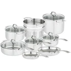 Viking 3PLY Pots And Pans Set, 13 Piece Stainless Steel Cookware, Glass Lids,... New. Price: $551.48.
