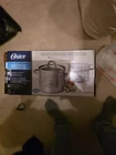 Oster-sangerfield 3-PC Deep Fryer Set Stainless Steel Glass Lid Basket 3.65 Qt New. Price: $30.00.