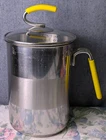 Kuhn Rikon Switzerland Stainless Steel Pasta Pot Steamer Set Cooker W/ Glass Lid Used. Price: $34.99.
