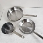 3 Piece Tools Of The Trade Stainless Steel Cookware Set Saucepan No Lids Used. Price: $44.99.