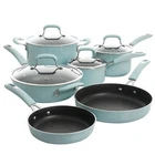 Kenmore Elite Andover 10 Piece Nonstick Aluminum Cookware Set Glacier Blue New. Price: $230.53.