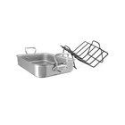 Mauviel M'cook 5-PLY Polished Stainless Steel Roasting Pan With Rack, And Cas... New. Price: $393.46.