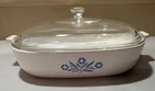 Vtg Corningware Blue Cornflower P-10-B Square Casserole Dish W/lid Excellent Used. Price: $21.59.