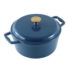 Mainstays 4.75 Quart Dutch Oven Enameled Cast Iron Corsair Blue New. Price: $28.47.