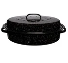 Millvado Granite Roasting Pan 12 Lb Capacity Turkey With Lid 16"... New. Price: $59.25.