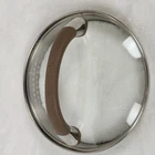 Circulon Tempered Glass 5-1/4" Vented Lid Silicone Handle For 6" Pot Brown Tan Used. Price: $8.95.