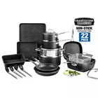 Granitestone 22-PIECE Non-stick Aluminum Cookware Set With Utensils 9093 New. Price: $200.00.