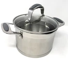 David Burke Restaurateur Stock Pot 3 Qt Stainless Steel Strainer Lip W/ Lid Used. Price: $25.99.