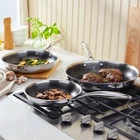 Henckels Paradigm Ceramic Nonstick Coating 3-PIECE Fry Pan Skillet Set Stainless New. Price: $129.95.