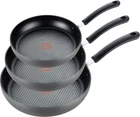 Nonstick Fry Pan Set, 3-PIECE 8", 10.25", 12", Oven Safe, Black New. Price: $106.01.