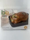 Basic Essentials Simple Roaster Pan With Drop Down Handles V-rack 16X12X3 New. Price: $17.95.