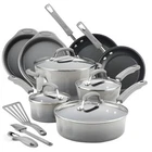 Rachael Ray Nonstick Pots And Pans Set, Marine Blue 15 Piece 3 Colors New. Price: $169.99.