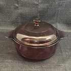Visions Corningware 1148 Cranberry 1.5 Q Round Casserole Dish With Lid (3) Used. Price: $19.99.