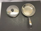 Amazon Basics Tri-ply Stainless Steel Fry Pan, 8 Inch, Silver Used. Price: $6.00.