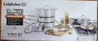 Calphalon Premier Stainless Steel Pots And Pans, 12-PIECE Cookware Set Used. Price: $269.99.