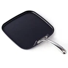 Cooks Standard Hard Anodized Nonstick Square Griddle Pan, X 11-INCH, Black New. Price: $76.39.