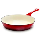 Crock Pot Artisan 8 In. Round Enameled Cast Iron Skillet Scarlet Red New. Price: $105.61.