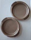 Anolon Round Cake Pan 9" Set Of 2 Silicone Grips Bronze Euc Steel Non Stick Used. Price: $17.90.