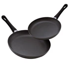 Scanpan Classic 2 Piece Fry Set 8 And 10 Inch Non Induction Black Cookware New. Price: $157.90.
