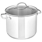 Amazon Basics Stainless Steel Stock Pot With Lid, 8 Quart, Even Heating, Easy New. Price: $40.30.