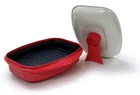 Grill Pan For Microwave Cooking, Red New. Price: $46.63.