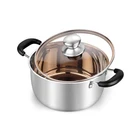Teamfar 3 Stock Pot, Stainless Steel Pasta Soup Quarts, Silver. Price: $35.99.