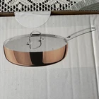 Ikea Finmat 10IN Saut Pan W/ Lid Copper Stainless Steel 25CM 605.175.71 New. Price: $119.00.