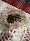 Piccolo Specchietto D'epoca Murano Fratelli Toso Rosa Old Pink Glass Mirror Open. Price: $280.00.