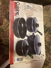 Gibson 7 Piece Carbon Steel Nonstick Pots And Pans Cookware Set With Lids, Black New. Price: $39.99.