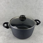 Swiss Diamond Hd Classic Nonstick Stock Pot With Glass Lid, 5.5 Quart Used. Price: $50.00.