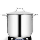 Nutrichef Stainless Steel Stockpot - Heavy Duty Induction Pot, Soup With Lid New. Price: $73.99.